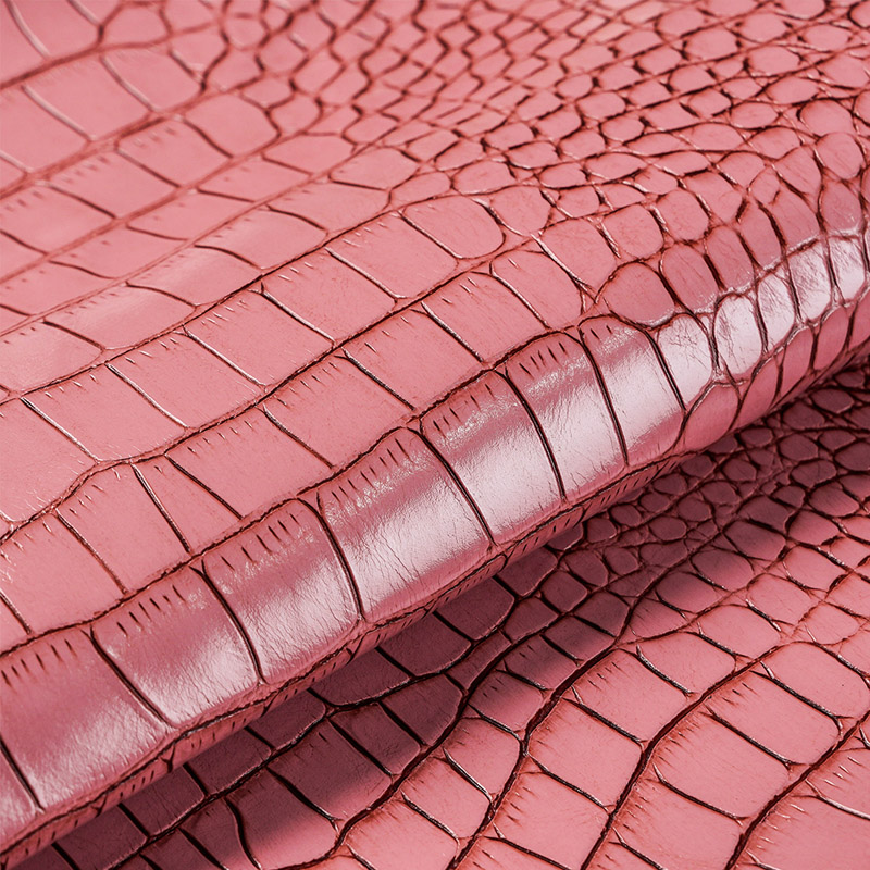 JK-NA31A Cool Pink Alligator-Painted Leatherette JK-NA31A Cool Pink Alligator-Painted Leatherette