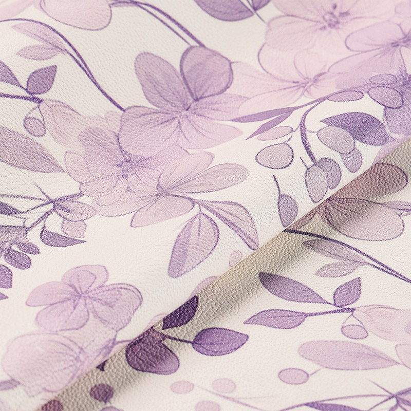 JK-GNJ517-DP Purple Floral Leatherette