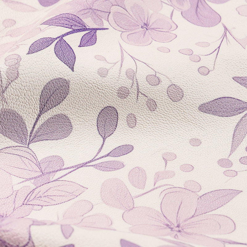 JK-GNJ517-DP Purple Floral Leatherette